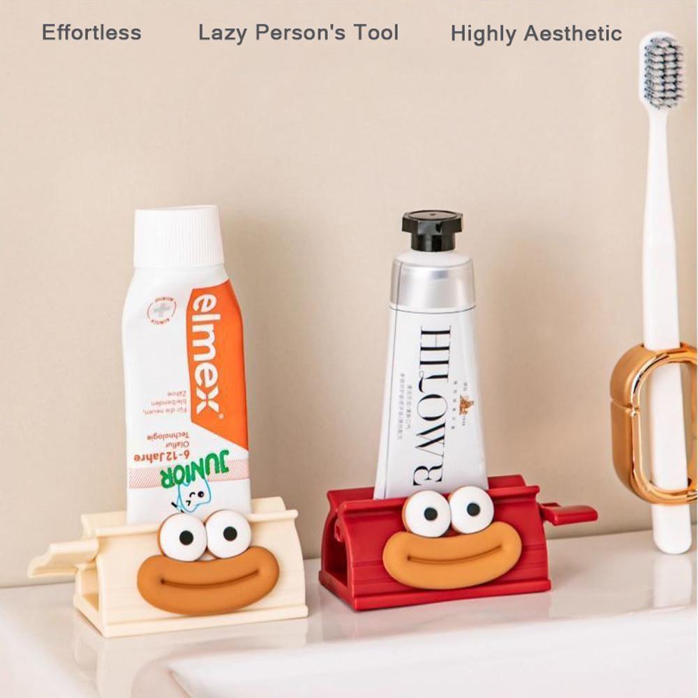Manual Toothpaste Squeezer Funny Sausage Mouth With Frosteds Handle For Toothpaste Dispensing and Reduceds Waste