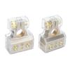 2 Pcs Battery Terminal Connectors 0 2 4 6 8AWG with Shims Protector Cover for Cars Caravans RVs Trucks Pickups