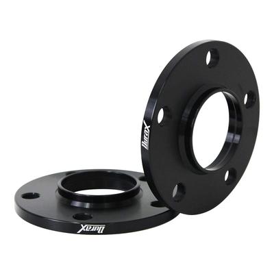 Durax PCD120 5H 10mm Hub Spacer 0.4 Inch (72.6 Mm) M12 X P1.5 BMW Compatible, Set of 2 (Black) [B3410BK]