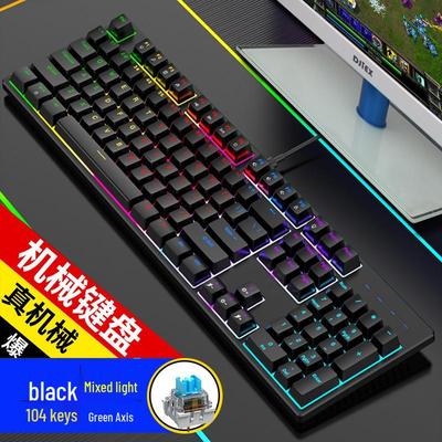 Authentische K100M Mechanische Gaming-Tastatur, 104 Tasten, RGB-Hintergrundbeleuchtung, Kabelgebunden Typ-C