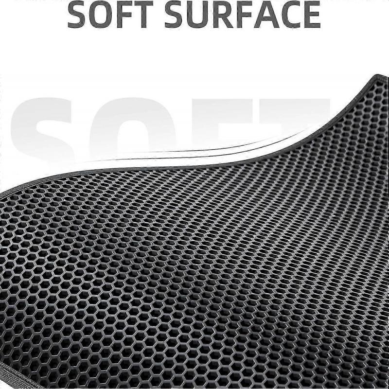 36" X 30" Washable Honeycomb Cat Litter Mat for Pets