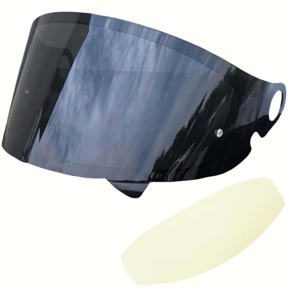 

Wayocfei Glamster Shield Lens Shield Helmet Visor UV Absorption Motorcycle Helmet Aftermarket Replacement Teal + Anti-Fog [Glamster Compatible] CPB-1V