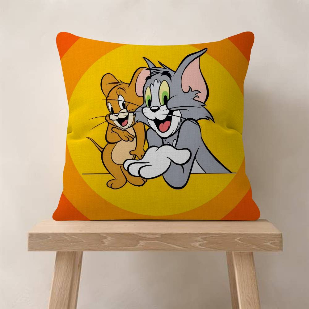 T-Tom And Jerry Personalized Cushion Cover Decorative Pillow Sofa Home Decor Case Pillow Cases