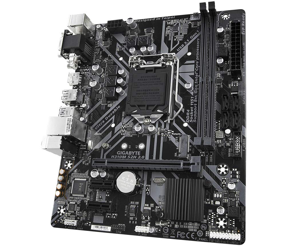 GIGABYTE H310M S2H Motherboard H310 MB4623 2.0 M-ATX [Intel Chipset]