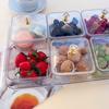 Dustproof Dried Fruit Tray Plastic Divided Serving Dishes Creative Snack Dessert Tray  Living Room