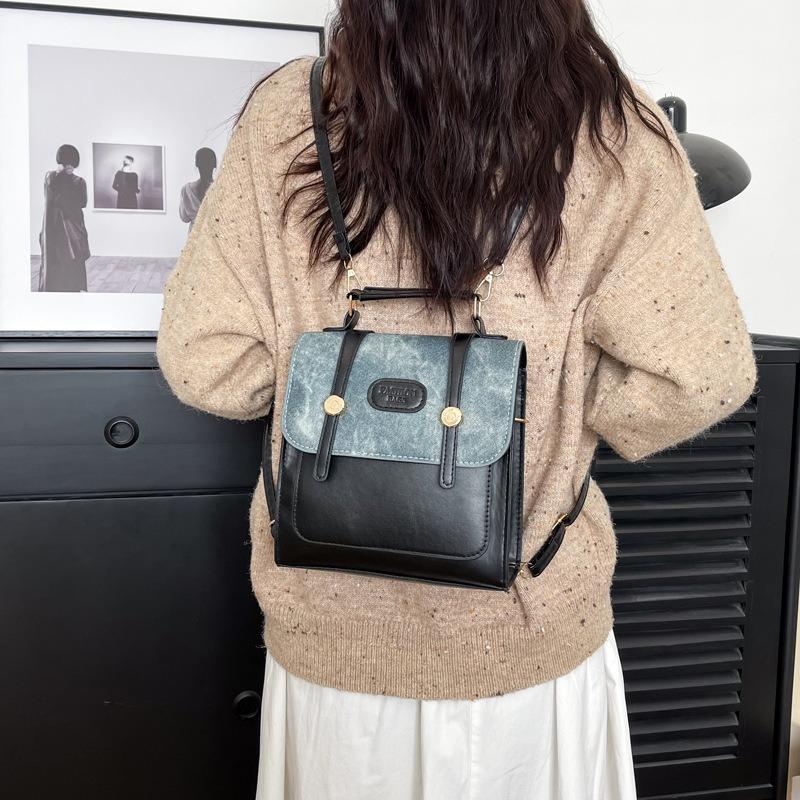 Autumn new backpack niche design bag women's handheld schoolbag leisure travel backpack