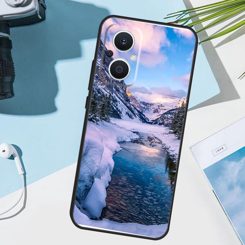 Landscape Winter Light Snow Cover For OPPO Reno 14 F 13F 12F 11F 10 11 12 13 Pro 7 8 Lite OPPO Find X9 X5 X6 X8 Pro Case
