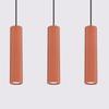 Lampa Wisząca Amber 3 Gu10 Ochra Czerwona Alu Lumilo 16.267.32