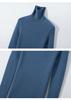 Women's Slimming Seamless High Neck Cashmere Sweater - 35% Cashmere, Perfect for Autumn/Winter