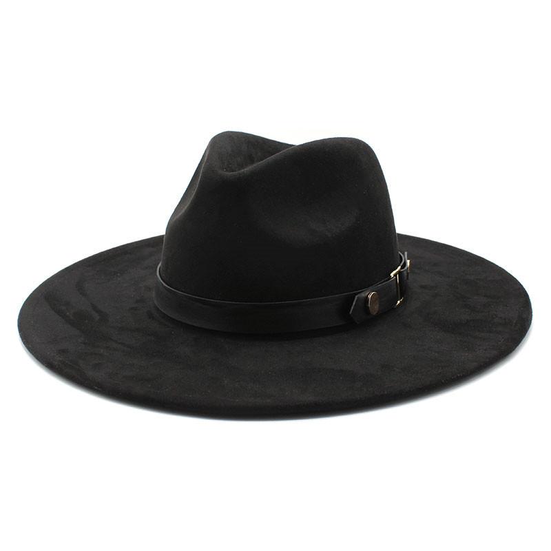 High Quality Hat Women'S Suede Hat Top Hat British Retro Men'S And Women'S Neutral Felt Hat