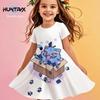 Summer Cute Kpop Demon Hunters Child Short Sleeve Adult Kids Tee Birthday Jersey Fashion Dress Cosplay Huntrix Fan Gift