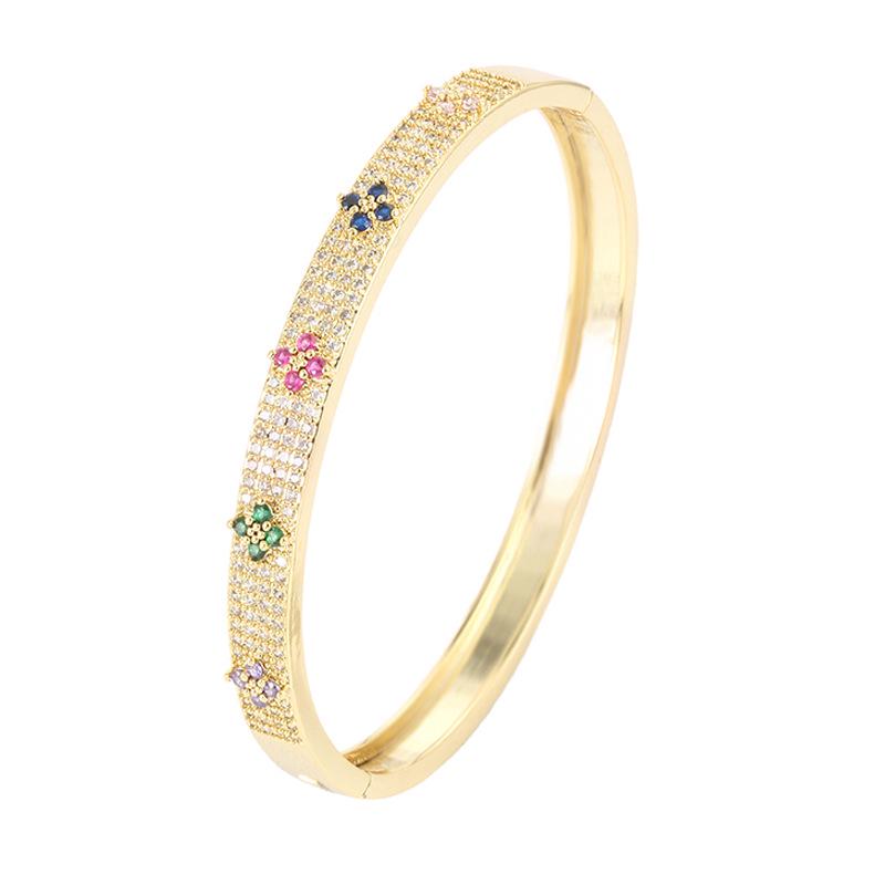 Chic Colored Zirconia Girls' Bracelet - Versatile, Luxury, and Personalized