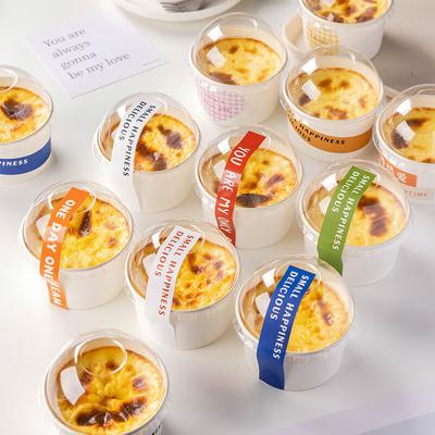 Baizi'en Disposable Baking & Dessert Cups with Lids