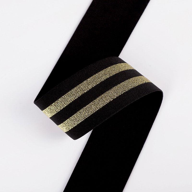 Bande elastiche a righe da 1/3/5 metri Spesse Alta Elasticità Maglia Elastica per Fai da Te Cintura Gonna Accessori da Cucito 40mm