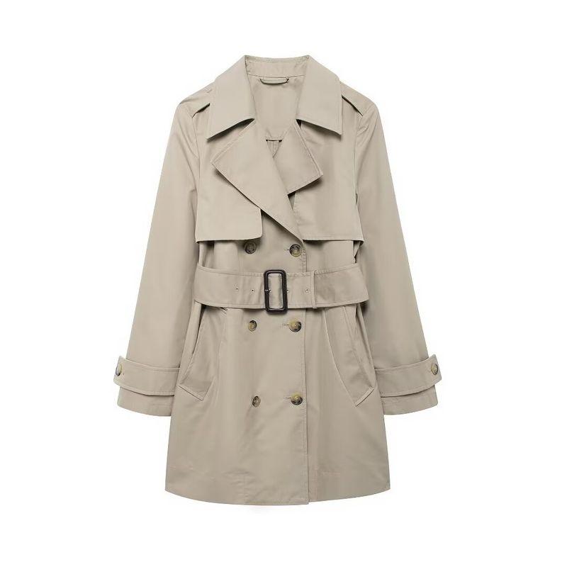 

Kaslead Новинка Женская одежда Модный стиль Модный Повседневный Все сочетающийся Лацкан с поясом Тренч 0518246 Picture Color L