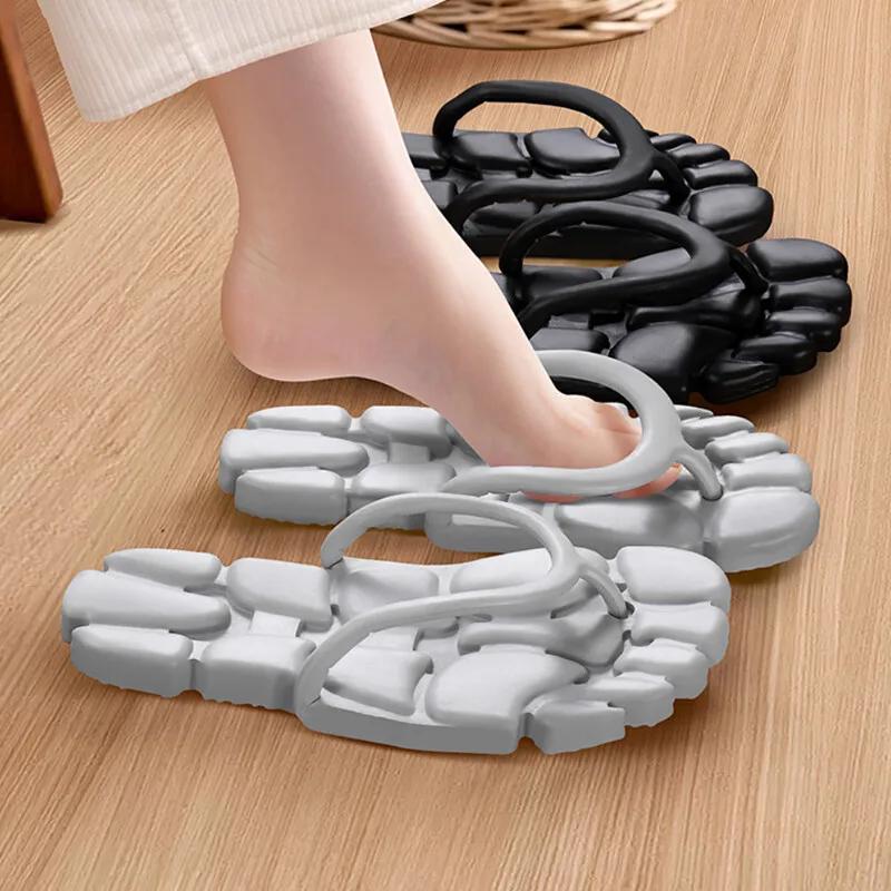 Summer Flip-Flops Men Slippers Portable Travel Non Slip Lightweight Soft Men Beach Sandals Summer Slippers Casual Shoes