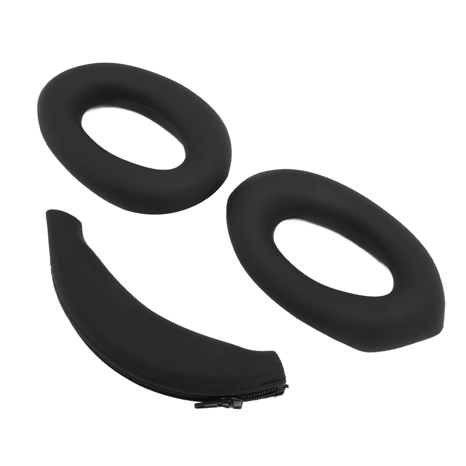 

Earpads Cover Headband Pad Set Replacement Silicone Headphone Protective Cover for WH‑1000XM4 WH‑1000XM3 Headphones чёрный