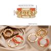 European Style Geometric Acrylic Ccb Bracelets For Women And Men With Handmade Design