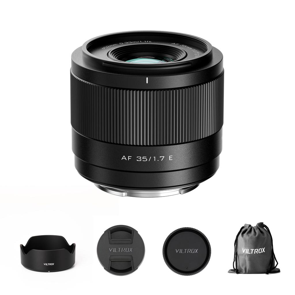 VILTROX AF 35mm Compact and Large Aperture Sony Interchangeable Compatible with Sony and Other Mirrorless F1.7 E-Mount Lens, Lightweight, APS-C,