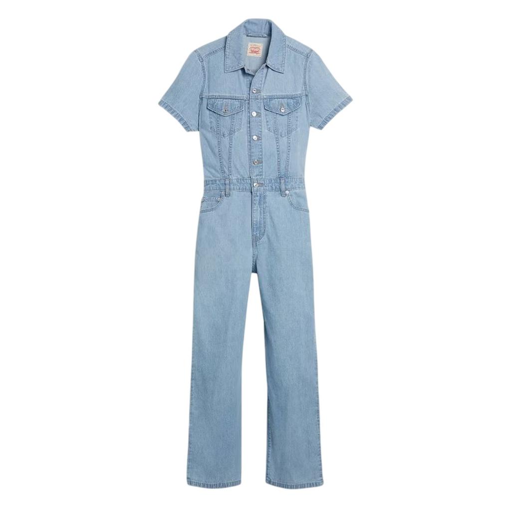 Levis Womens/Ladies Denim Short-Sleeved Jumpsuit