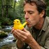 Kids Bath Toy Whistle 2Pcs Bird 3D Printed with Water Chamber Realistic Warbling Sound for Outdoor Play Camping Party Favors Fun Novelty Gift