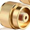 Flat Gas Canister Adapter for Outdoor Stove - Compatible with Propane & MAPP Gas