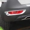 2PCS Car Rear Fog Lights Lamps Frame Decoration Cover Trim Fit For Peugeot 5008 / GT 2017 - 2024 ABS Chrome Accessories Exterior
