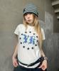 WAIKEI Yk Star Applique Short Sleeve T-Shirt White