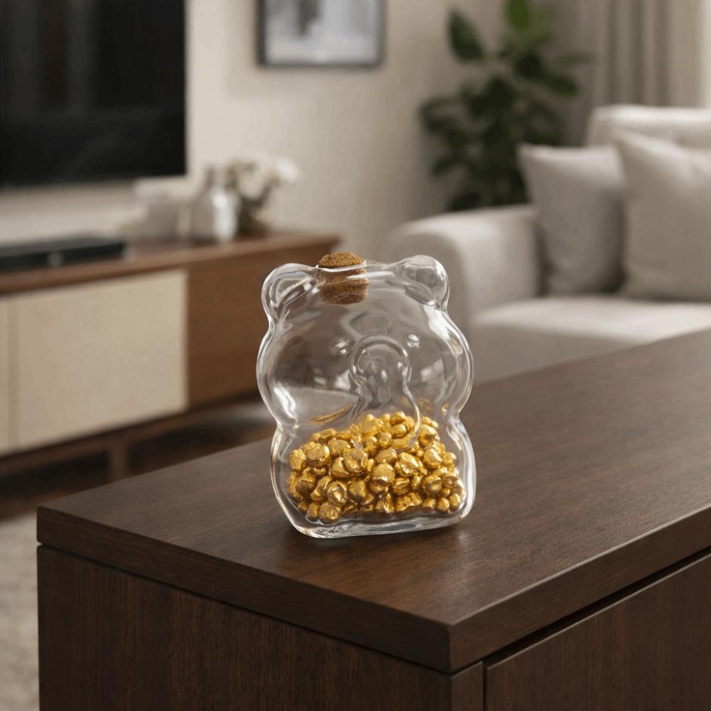 Transparent Piggy Money Bank Visible Glass Money Jar Multi-purpose Coins Saving Box  Adults