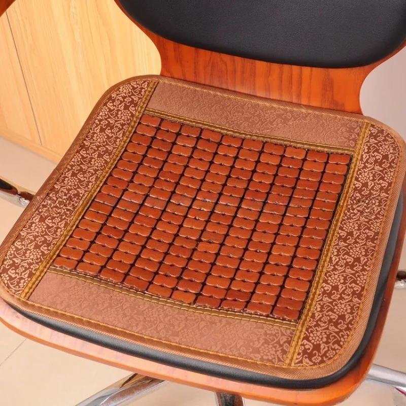 1PCS Bamboo Cooling Seat Cushion Summer Mat for Office Sofa Car Computer Chair Pad Breathable Comfortable Anti-slip