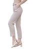 Women's Style Plus Size Pants Belt And Pleat Detailed Fabric Trousers 1754 Mink