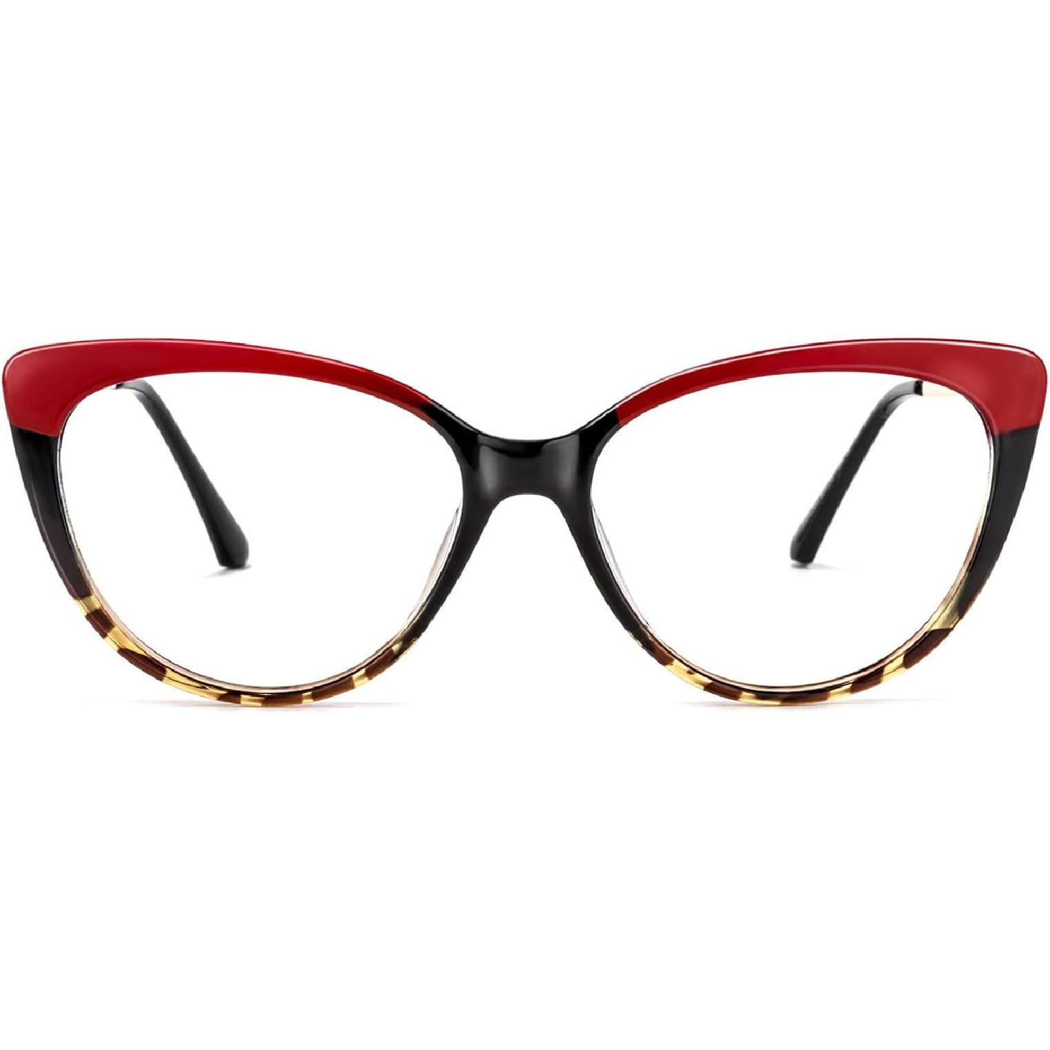 Voogueme Red Cat Eye Blue Light Glasses for Women Block UV Anti Eyestrain Eyewear Trudie GOP153479-03