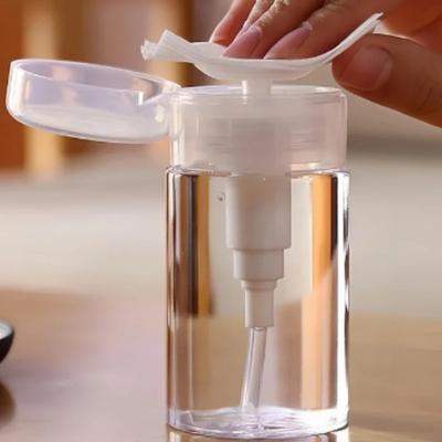 1 Stück, Tragbare transparente PET Nachfüllbare Reiseflasche, Geeignet für Nagellackentferner und Gesichtswasser, Make-up-Entferner-Wasserflasche