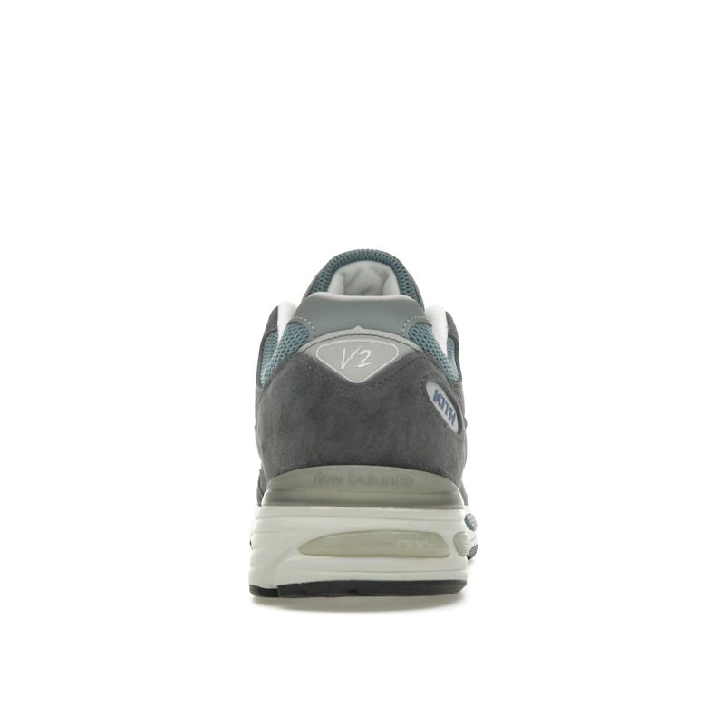 Kith X New Balance 991v2 Made In England Osaka Pack Unisex Sneakers Blue Asphalt Lead U991KH2
