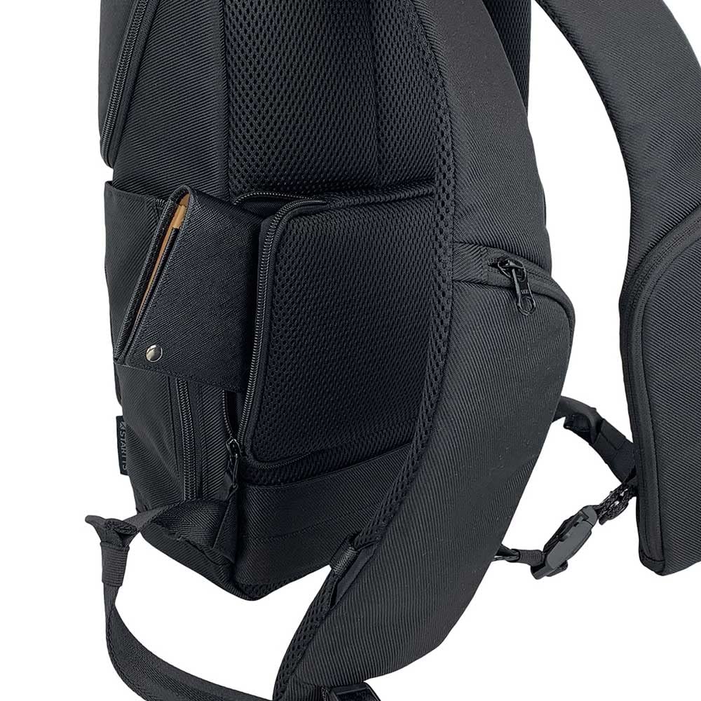 STARTTS STYLE RUCKSACK Backpack with Harness Pocket, Medium, Navy, KF-03-NV