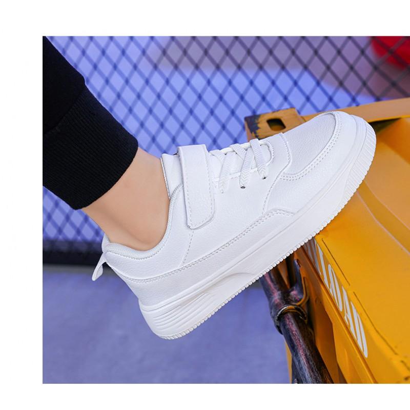 Kids Waterproof Leatherette Sneakers With Non-Slip Soft Sole Boys Girls School Outdoor Play