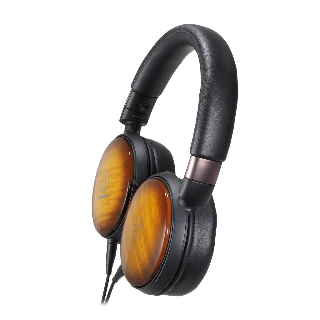 Audio-Technica ATH-WP900 Wired Closed-Back Headphones with Wooden Housing, Compatible with Hi-Res Audio Sources
