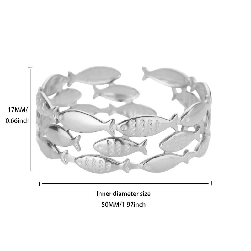 Fashion Wind Flower Love Stainless Steel Bracelet Women's K Gold Plated Geometric Women's Bracelet Jewelry Hot Sale