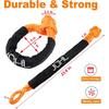 Soft Shackle Synthetic Road Recovery Rope 1/2' X 23 Inch 56000LBS Breaking Strength Tow Shackles For Sailing SUV Off Road Towing ATV Recovery 2 Pack