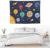 Cartoon Solar System Tapestry for Kids Boys Girls,Cute Outer Space Planet Universe Galaxy Print Tapestry Wall Hanging Home Décor
