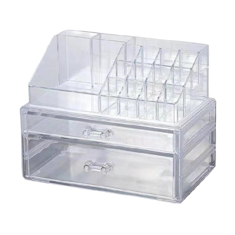Acrylic Makeup Accessories Storage Box Space saving Jewelry Organiser with Multiple Compartments for Easy Access