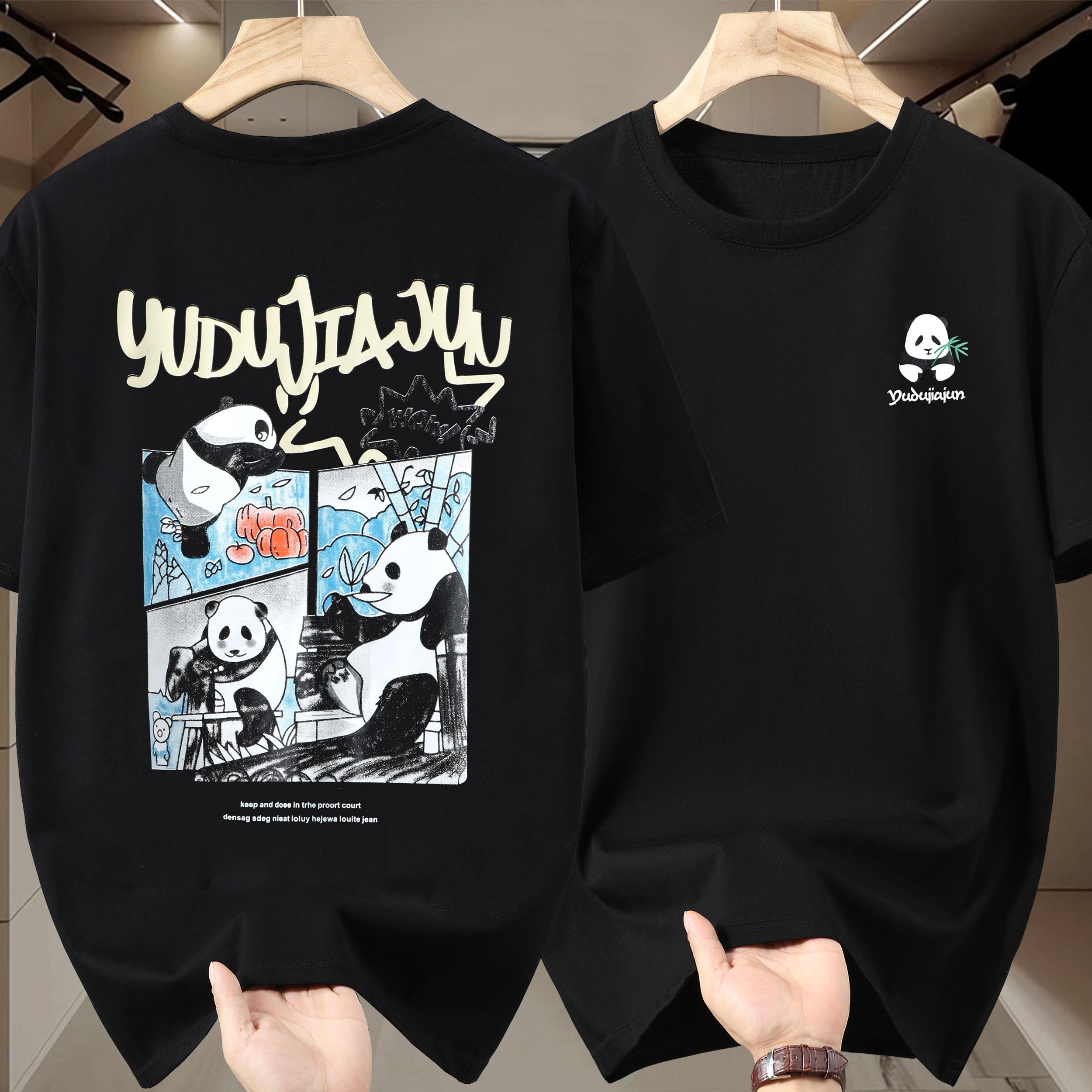 4XL-11XL Большие размеры Топы Летние футболки большого размера Мужские футболки с коротким рукавом Модная винтажная одежда 4XL85kg-95kg чёрный 2197₽