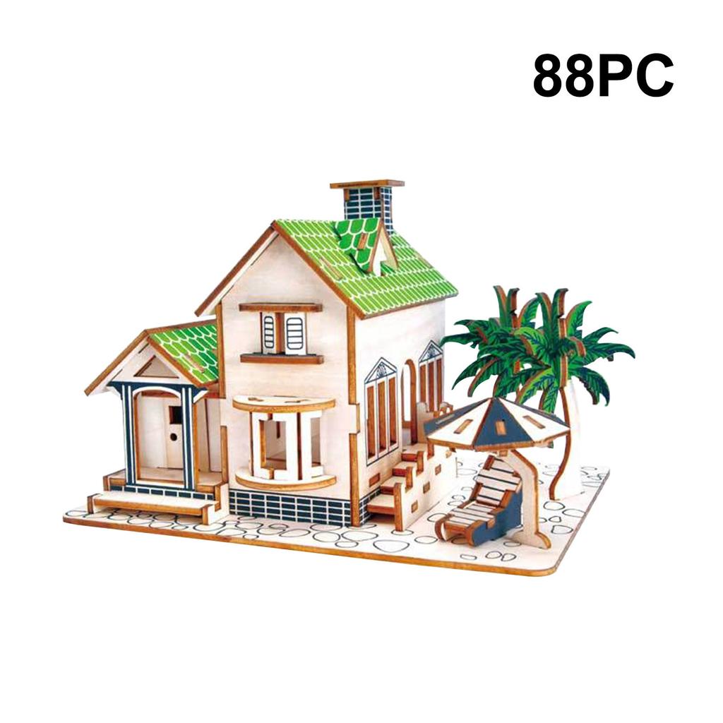 Haus Holzmodell Kit Teelicht Halter zu Weihnachten dekorieren und