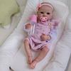 Real Looking Reborn Baby Girl Doll Bettie 18'' 48cm Full Body Silicone Vinyl Simulation Doll Handmade Exquisite 3D Painted Skin Newborn Dolls for Kids