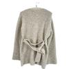 BACCA Beige Beige Alpaca Roof Belted Cardigan Tops S beigeUsed