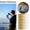 10Pcs 7.5CM Soft Bait Double Split Tails Realistic Flexible Long Colorful Freshwater Seawater Universal Artificial Fishing Lure Swimbait