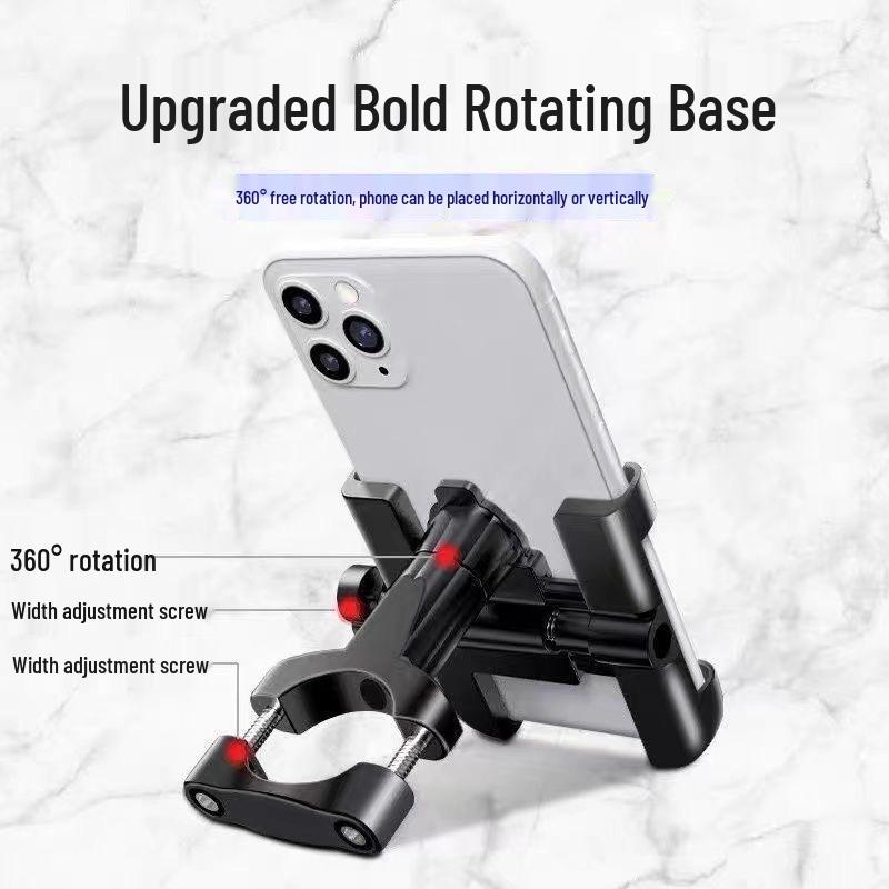 Aluminum Alloy Shockproof Phone Holder for Electric Vehicles, Motorcycles, and Bicycles