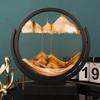 Rotatable Sandscape Moving Sand Art Picture Round Glass Deep Sea 3D Hourglass Quicksand Flowing Sand Painting Home Decor Gifts