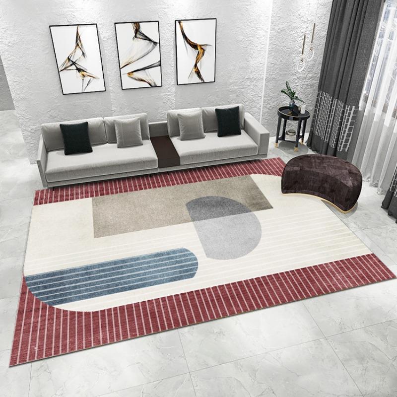 Minimalism Large Non-Slip Area Rug Waterproof Big Carpet for Living Room Bedroom Home Decor Easy Clean Durable Floor Mat Indoor