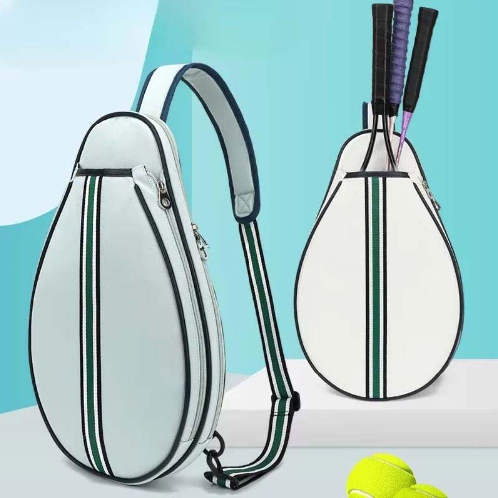 Oxford-Gewebe Tennis Umhängetasche Reißverschluss Badmintonschläger Tasche Outdoor-Sport